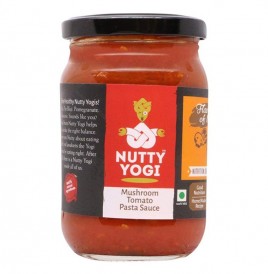 Nutty Yogi Mushroom Tomato Pasta Sauce  Glass Jar  270 grams